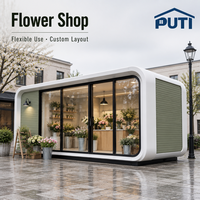 Cabine portable Apple de 40 pieds pour l'hôtellerie, idéale pour les mariages, les salons d'hôtes, les bureaux de billetterie et les réceptions de festivals