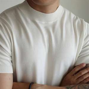 เสื้อยืดผู้ชายทรงปกติ ผ้าแคนวาส ระบายอากาศ แห้งเร็ว คุณภาพสูง ผ้าฝ้าย 100% สำหรับฤดูร้อน ปี 2025 พร้อมขายส่ง มีสินค้าในสต็อก - Product Image 4