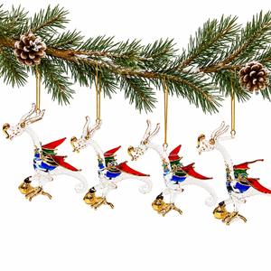 Adorno Navideño de Dragón de Cristal Hecho a Mano en Egipto con Decoración de Oro de 24K, Coleccionable Decorativo Colorido - Product Image 5