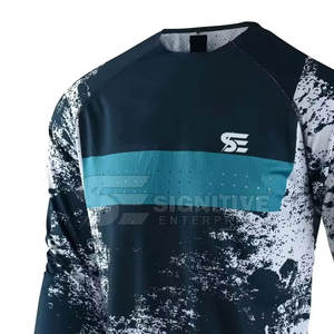 Jersey de Motocross con Material de Secado Rápido para Carreras de Alta Velocidad, Jersey de Motocross con Paneles de Malla Ventilada - Product Image 4