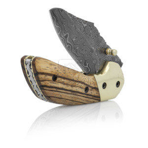 Cuchillo plegable de acero de Damasco hecho a mano, superventas al aire libre, Bushcraft, cuchillo de bolsillo para acampar, para caza - Product Image 6