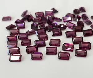 โกเมน rhodolite พลอยสีชมพูธรรมชาติพลอยเทียมทรงแปดเหลี่ยมตัดขนาด3X5มม. พลอยโกเมนแบบหลวมสีชมพู - Product Image 3
