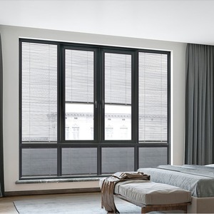 Persiennes de fenêtre en aluminium durable pour usage domestique et commercial Ventilation extérieure Confidentialité et pare-soleil Design avec style moderne - Product Image 4