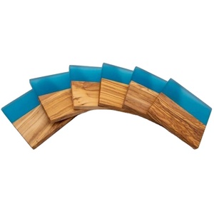 High Quality Epoxy Ocean Acacia <b>Wood</b> <b>Coasters</b> with Epoxy Resin High Quality Resin Designer <b>Coasters</b> From STAR CRAFT INDIA - Product Image 1