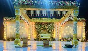 Mariage Royal Indien Mandap Portable Style Moderne Maharani Intérieur Décor FRP Jali Piliers Faible Budget pour Royaume-Uni Bel Événement - Product Image 4
