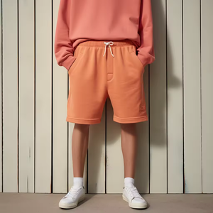 Diseñe su propio logotipo Pantalones cortos lavados con ácido 100% algodón Impresión personalizada Bordado Liso en blanco Ropa de hombre Pantalones cortos para la venta - Product Image 1