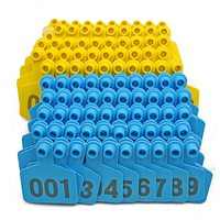 Applicateurs d'étiquettes d'oreille pour bétail de grande taille en acier inoxydable et plastique de haute qualité, pour moutons, bovins, usage vétérinaire, désinfection, personnalisables