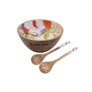 Tazón de Comida Redondo de Diseño Moderno, Tazón para Servir Dulces y Dátiles de Madera Impresa de la Más Alta Calidad, por Home Arts - Product Image 4