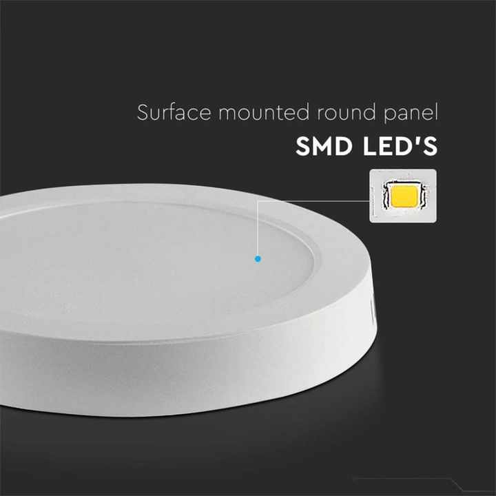 Slim LED Panel Ceiling Light Round Ceiling Mount 12W 1200LM 3000K SKU-7873 - Lighting / Ceiling Light