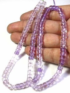 Perles de pierres précieuses en améthyste rose naturelle, rondes, facettées, coupées en hérisson, 5-5,5 mm, 17 pouces, pierres précieuses de haute qualité, vallée des pierres précieuses - Product Image 3