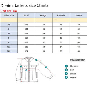 Veste en jean coupe ajustée pour hommes Streetwear Style Hip Hop automne hiver nouvelle mode XS taille à capuche Jean vêtements d'extérieur - Product Image 6