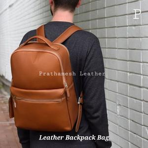 Sac à dos en cuir bicolore sécurisé spacieux prix de gros classique fabriqué à la main entreprise usine directe remise en vrac tendance - Product Image 5