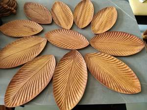 100% Naturel Artisanat Restaurant Assiettes Ensembles Vaisselle Assiette En Bois Snack Plats Assiettes En Bois Bols Avec Le Meilleur Prix 2024 - Product Image 3