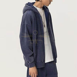 Vente en gros de service OEM Sweats à capuche délavés à l'acide pour hommes Dernier modèle Fabriqué au Pakistan Sweats à capuche délavés à l'acide - Product Image 5