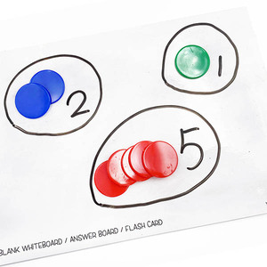 500ชิ้น5สี1นิ้วพลาสติกคณิตศาสตร์แผ่น - Product Image 4