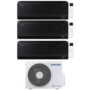 Aire Acondicionado Split Inverter WiFi WindFree Negro de Samsung, 12000+12000+12000 BTU, A++, con Refrigerante R32, Modelo AJ068TXJ3KG - Product Image 1