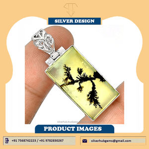 จี้เงินอัญมณีโมราธรรมชาติทำด้วยมือเครื่องประดับทำด้วยมือจี้เงินแท้925จี้เสน่ห์ ODM - Product Image 2