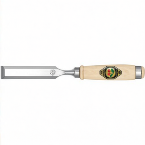 Ciseau de style Ulm avec manche en bois de hêtre CHERRY, largeur de coupe de 22 mm, avec 2 pinces en acier - Product Image 3