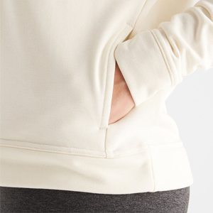 Precio al por mayor, logotipo personalizado impreso, sudaderas con capucha para mujer, MOQ bajo, sudaderas con capucha de secado rápido, Color sólido - Product Image 5