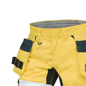 Pantalones cortos de trabajo con cinta reflectante de alta visibilidad para hombre logotipo personalizado transpirable y de alta calidad a estrenar - Product Image 3