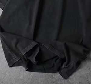 Camiseta rasgada personalizada con cuello redondo, camiseta informal holgada de manga corta, Camiseta con estampado DTG recortada con lavado ácido para hombre - Product Image 5