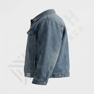 Veste en jean surdimensionnée pour homme Respirante Saison hivernale Prix abordables Veste en jean grande taille pour homme Style - Product Image 3