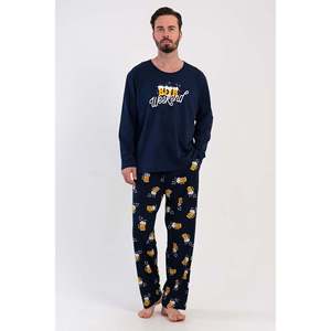 Conjunto de Pijama CEPLI ERKEK P.SUPREM XXL con Cuello Redondo y Manga Larga - Azul Marino - Azul Marino - Product Image 1