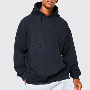 Sudadera con Capucha de Invierno para Hombre de Alta Calidad, 465 GSM, Gruesa, 100% Algodón, Felpa, Hombros Caídos, Talla Grande, Ecológica, Personalizable - Product Image 2