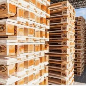 Palettes en bois Epal d'occasion de 1ère classe, simples pour le stockage en entrepôt, palettes en bois de qualité Euro Epal - Product Image 6