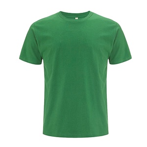 Kelly Green t-shirt blanc 180-220 GSM 100% coton série à manches courtes t-shirt de style blanc pour hommes - Product Image 1