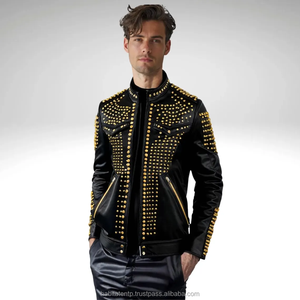 Chaqueta Bomber de Piel de Oveja Recubierta Hecha a Mano de Lujo para Hombre, Estilo Vintage, Resistente al Viento, con Logotipo Personalizado en la Parte Delantera OEM - Product Image 4