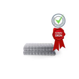 ผ้าห่มถ่วงน้ำหนักหินก้อนเดียวขนาด8กก. 155x215ผ้าฝ้าย100% ใช้ได้4ฤดู - Product Image 1