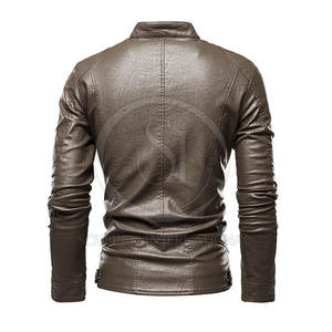 Veste en cuir de vache pour homme de haute qualité, marque privée, style streetwear, légère, écologique, imperméable, en vente - Product Image 2