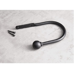 Alzapaños de cortina de Metal Royal Look, nuevo diseño con acabado negro para decoración de dormitorio y sala de estar, soportes de montaje en pared - Product Image 1