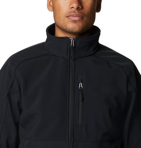 Chaqueta Softshell Impermeable Térmica Gris de Diseño Personalizado OEM ODM para Hombre, Chaqueta Deportiva Ligera para Campamento al Aire Libre para Invierno - Product Image 6