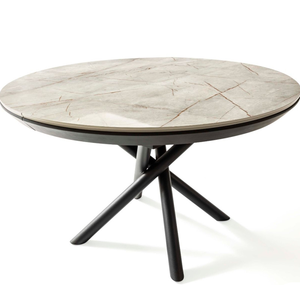 Customized Modern Extendable Ceramic Dining <strong>Table</strong> with <strong>Stable</strong> Metal Feet for Home Dining Room Hotel or Restaurant Furniture - Product Image 2