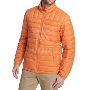 Factory's New Arrival <b>Men's</b> Winter Eco-Friendly Breathable Puffer <b>Jacket</b> Nylon/Polyester <b>Long</b> Sleeved Custom Logo Printed Stand - Product Image 1