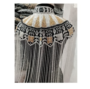 Indian Handcrafted Beaded Party Dress <b>Women</b> Afghan Dress Wholesale Beaded Jacket <b>Poncho</b> Dresses Tops Ladies Evening Top Clutches - Product Image 1