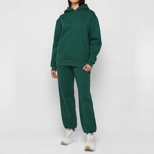 Ensemble de survêtement décontracté pour femmes, logo personnalisé, vêtements de sport, tenue deux pièces pour le quotidien et l'entraînement - Product Image 1