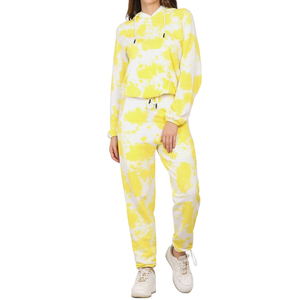 Chándal de invierno de talla grande para mujer con estampado personalizado 100% algodón OEM logotipo personalizado conjuntos de ropa deportiva ligera - Product Image 1