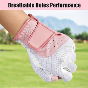 Guantes de Golf para Mujer de Alta Calidad, Cuero Cabretta, Resistentes al Sudor, Antideslizantes, Diseño Personalizado OEM ODM, Venta Directa de Fábrica, Pedidos al por Mayor - Product Image 4