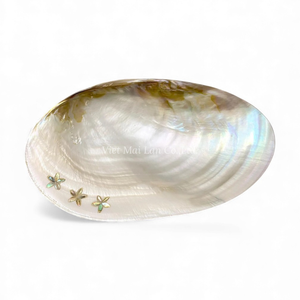 Assiette en nacre pour la vaisselle, le service de desserts et la décoration de la maison, fabriquée au Vietnam - Product Image 1