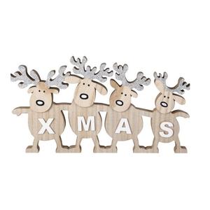 Ornement de table personnalisé de soldat de renne autoportant pour la maison artisanat jardin fête décoration de vacances de Noël - Product Image 1