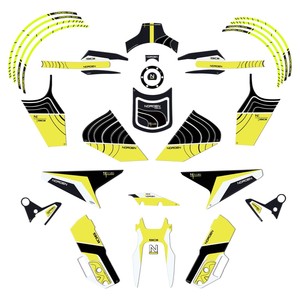Kit completo di adesivi decorativi per protezione moto 3D compatibile con Husqvarna Norden 901 - Product Image 1
