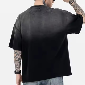 Logo personnalisé grande taille microfibre coton T-Shirt en gros OEM fermeture éclair lourde surdimensionnée conception bon fabricant T-Shirt - Product Image 5