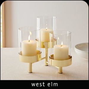 เชิงเทียนทองเหลืองโบราณสำหรับบ้านโรงแรมจัดงานแต่งงานศูนย์กลางการตกแต่งโต๊ะ - Product Image 3