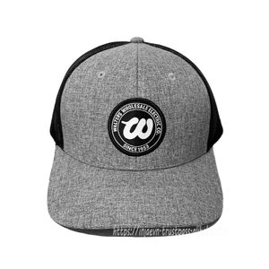 Sombreros de camionero OEM personalizados de alta calidad en gris jaspeado sombreros de Ciclismo de moda gorra deportiva de lona de Vietnam - Product Image 1