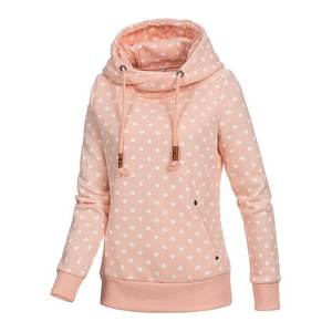 Sudadera con capucha y bolsillos sueltos de lana de algodón de peso pesado sólido con logotipo personalizado sudadera de gran tamaño de alta calidad para mujer - Product Image 3