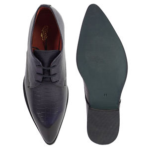 2025 meilleure qualité exportateur indien en cuir véritable bout pointu imprimé chaussures à lacets pour hommes d'Inde - Product Image 2