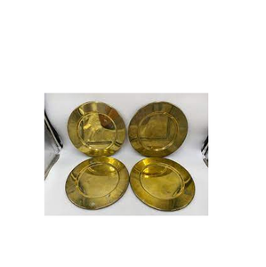 Placa de carga de latón y borde de cristal, placa de carga para decoración de fiesta de boda y tamaño personalizado, venta al por mayor - Product Image 3